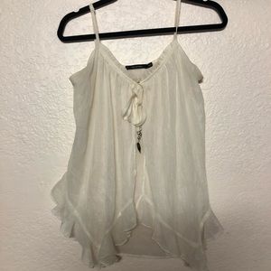 White blouse tank top